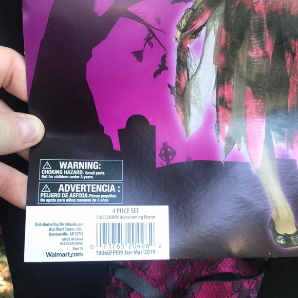 NWT Homecoming Horror 4 pc Zombie Costume L 10-12 - Picture 12 of 16